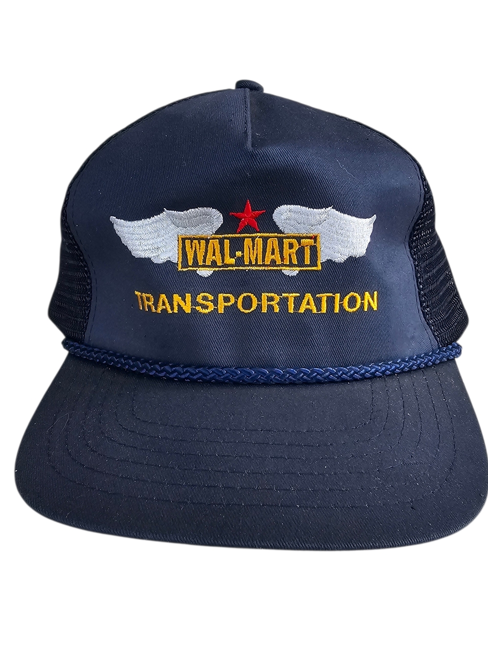The Sportsman Trucker Hat Navy Blue snapback Walmart Transportation adjustable